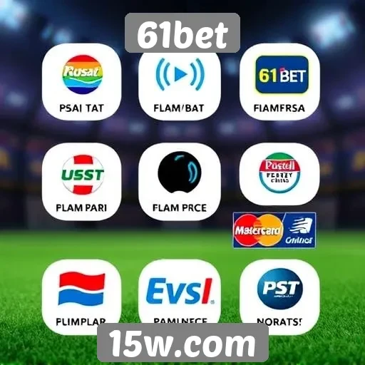 Métodos de pagamento disponíveis na plataforma 61bet